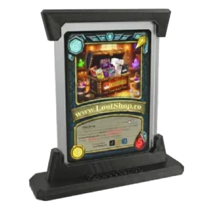 suport-toploader-carti-tcg-lootshop-negru-montat.