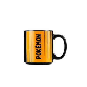 Cană neagră cu imprimeu Charmander din universul Pokémon - Merchandise și cadouri Pokemon