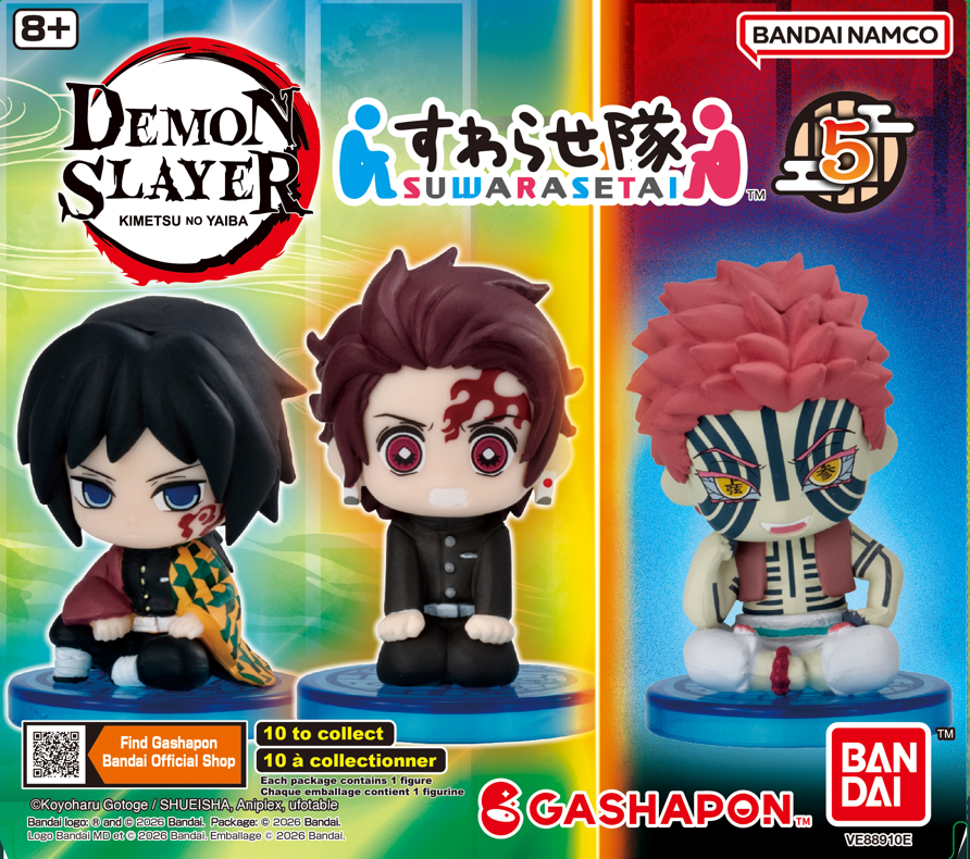 DEMON SLAYER GASHAPON BLIND PACKS SUWARASETAI WAVE 5